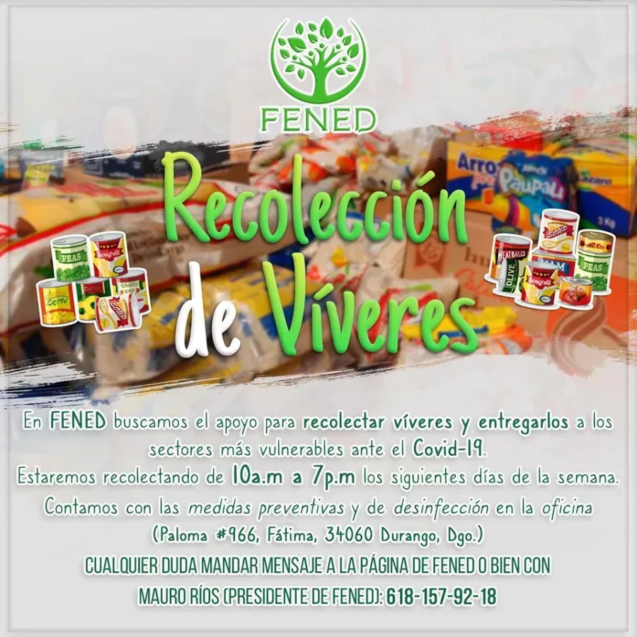 Imagen importada para FENED Recolección de Víveres