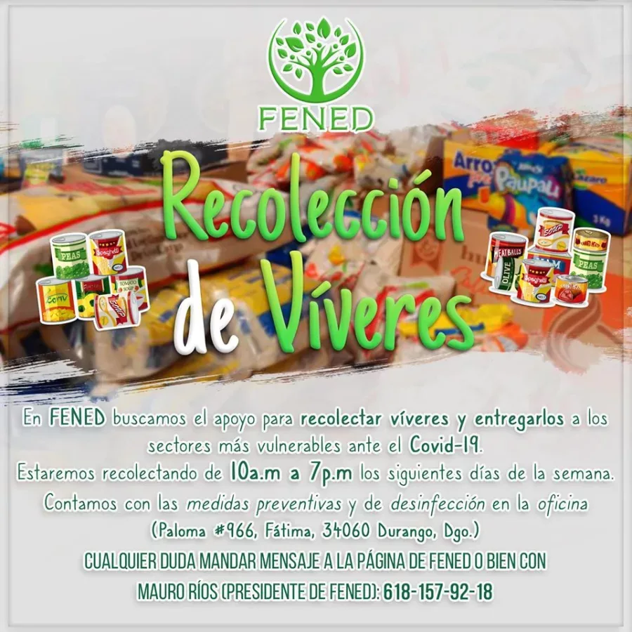 Imagen importada para FENED Recolección de víveres