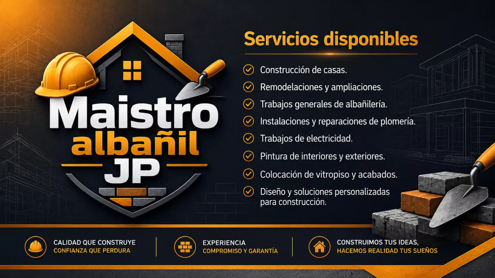 Imagen de portada de Maistro albañil J.P