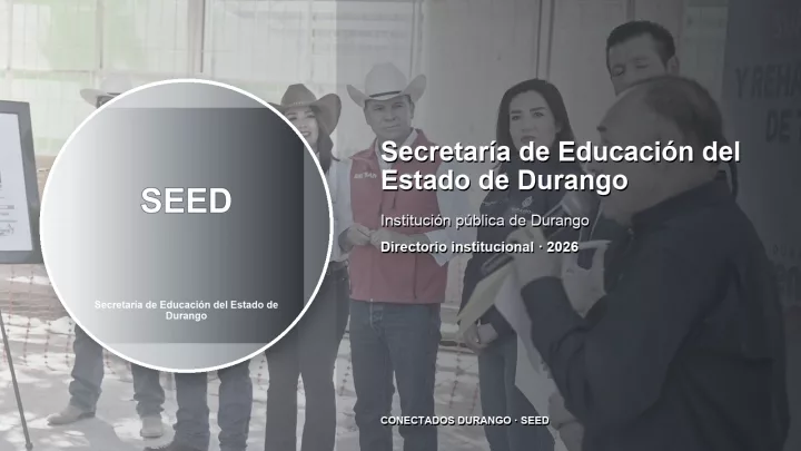 Imagen importada para Secretaría de Educación del Estado de Durango