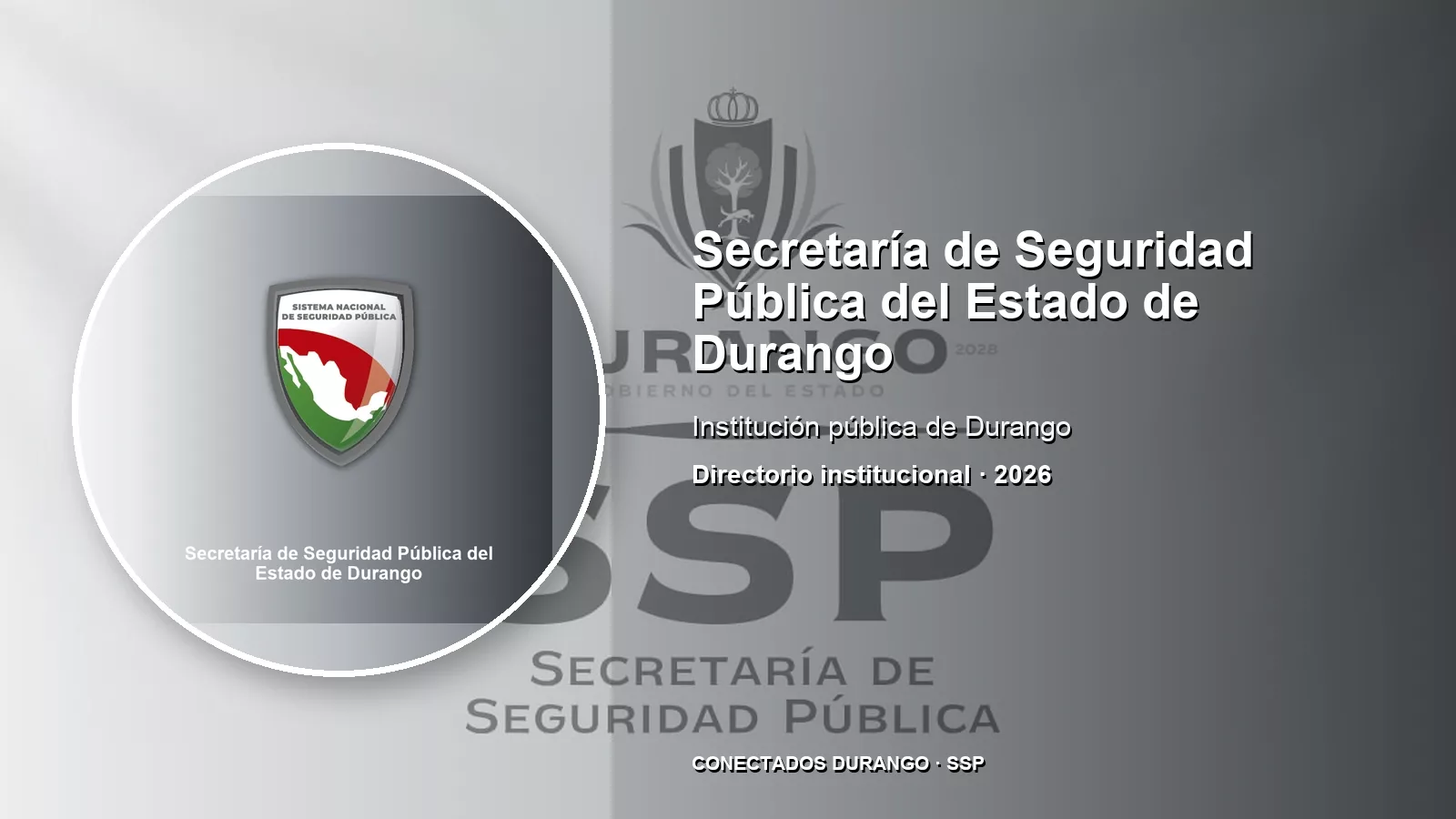 Imagen importada para Secretaría de Seguridad Pública del Estado de Durango
